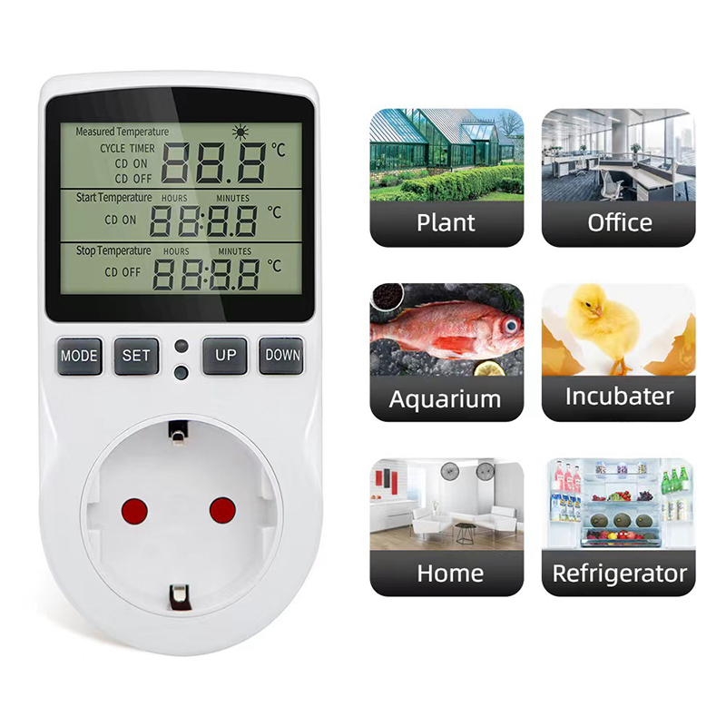 Digital Thermostat Outlet Plug Temperature Controller DTC-10